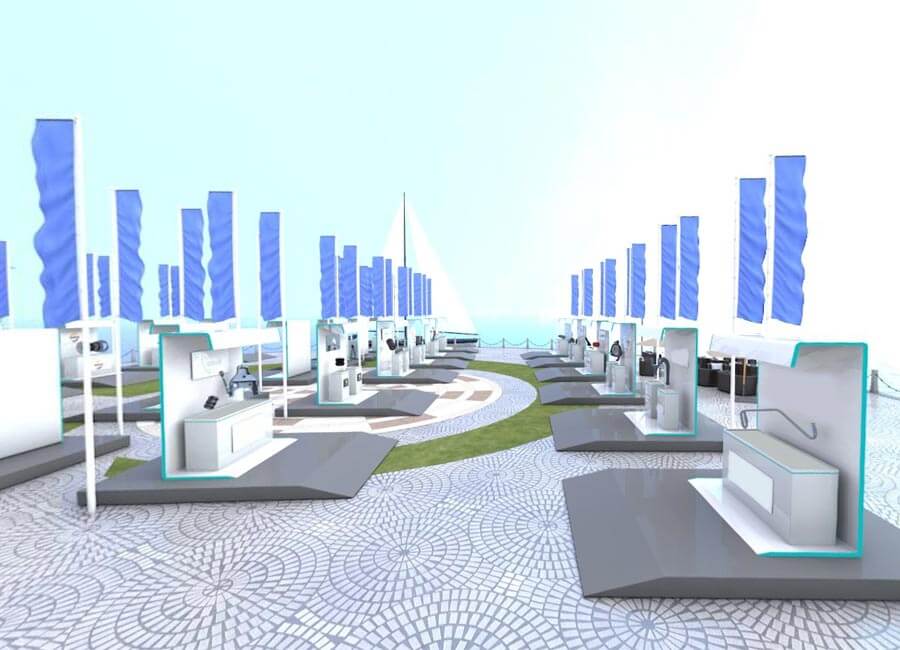 Virtual 3d Booths for Automotive Manufacturing  
                        exhibitors and Visitors